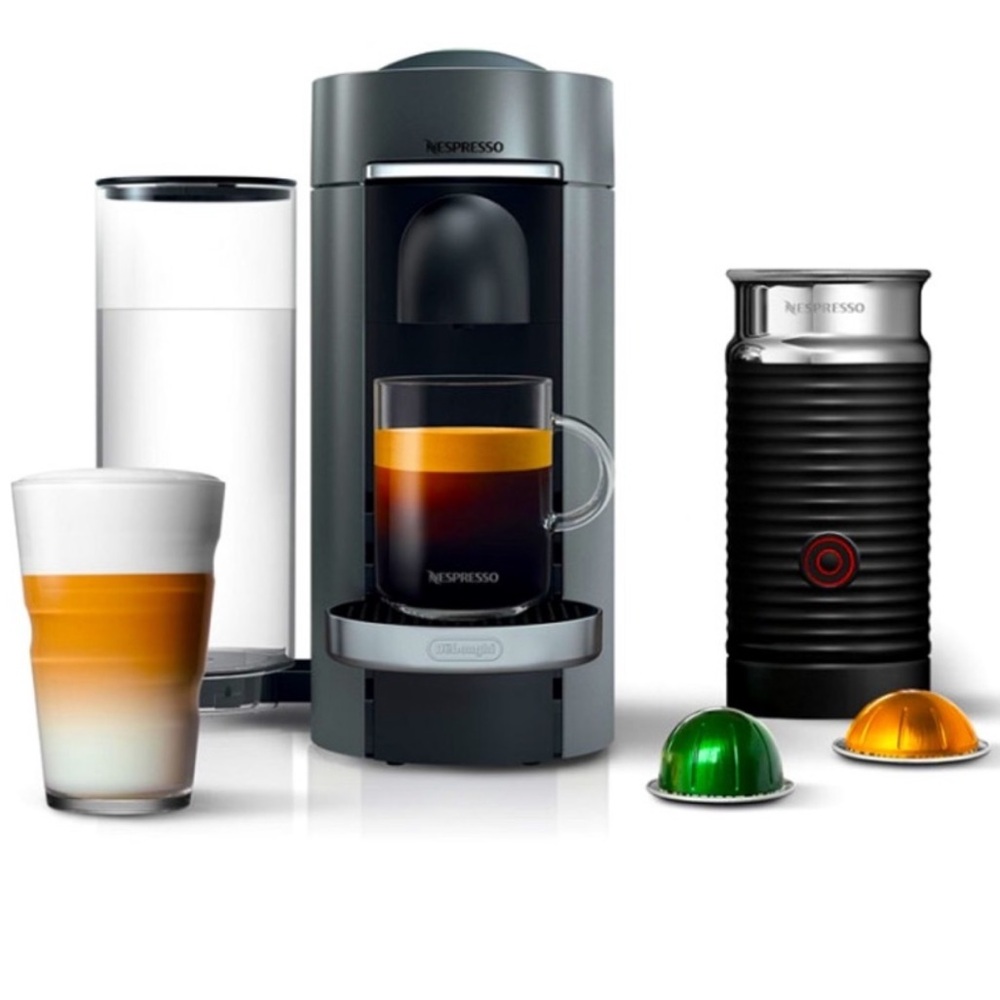 De'Longhi Nespresso Vertuo Plus Coffee Espresso Single Serve Matching Frother